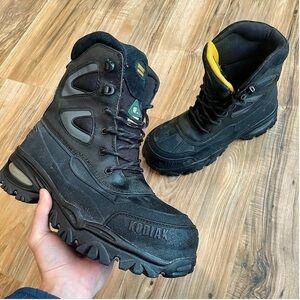 Black Kodiak Quad air insulated 8” steel toed work boots sz 11